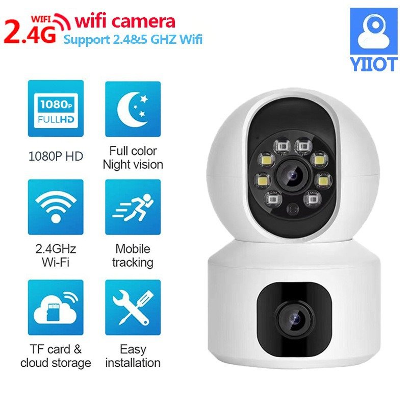 Binocular shaking machine wholesale indoor monitoring home remote mobile phone night vision HD wireless surveillance camera