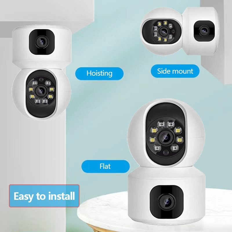 Binocular shaking machine wholesale indoor monitoring home remote mobile phone night vision HD wireless surveillance camera