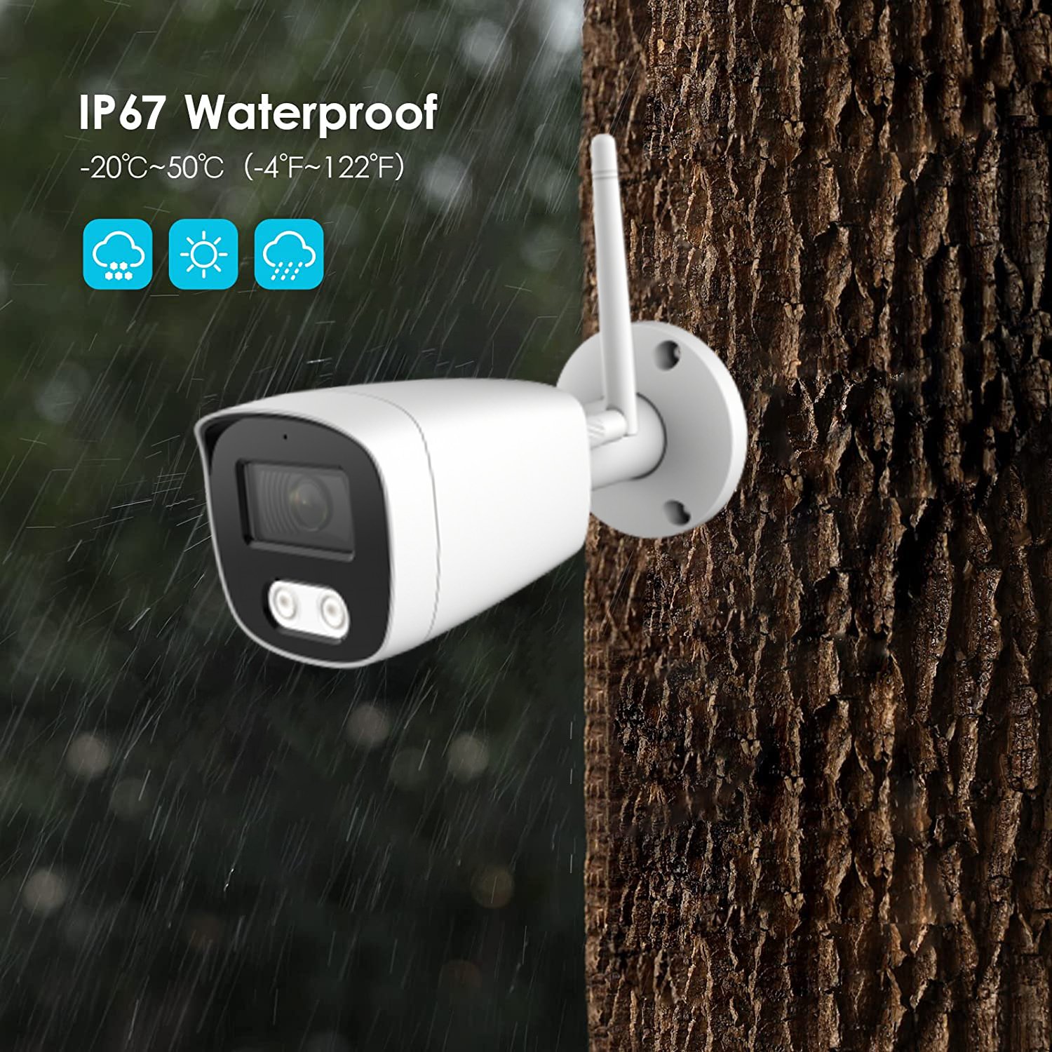CANTONK 5MP NIGHT VISION PLUG AND PLAY WIRELESS WIFI CAMERA SET NVR SURVEILLANCE CCTV KIT WIRELESS HOME SECURITY CAMERA SYSTEM