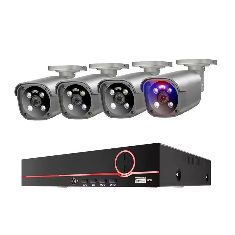 8MP Resolution 16-Channel NVR Kit with Night Vision Two-Way Audio Motion Tracking Cloud Storage for Industrial Facility Security