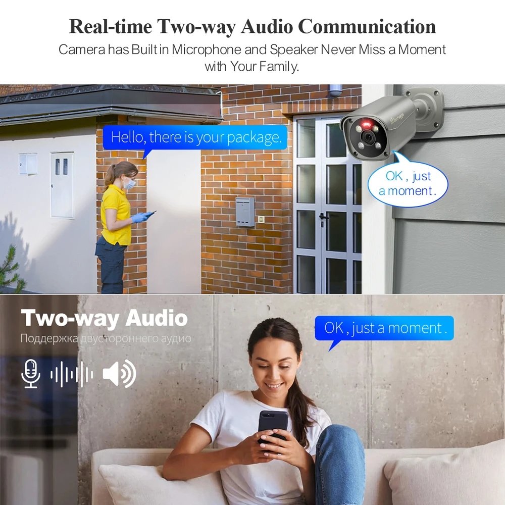 8MP Resolution 16-Channel NVR Kit with Night Vision Two-Way Audio Motion Tracking Cloud Storage for Industrial Facility Security