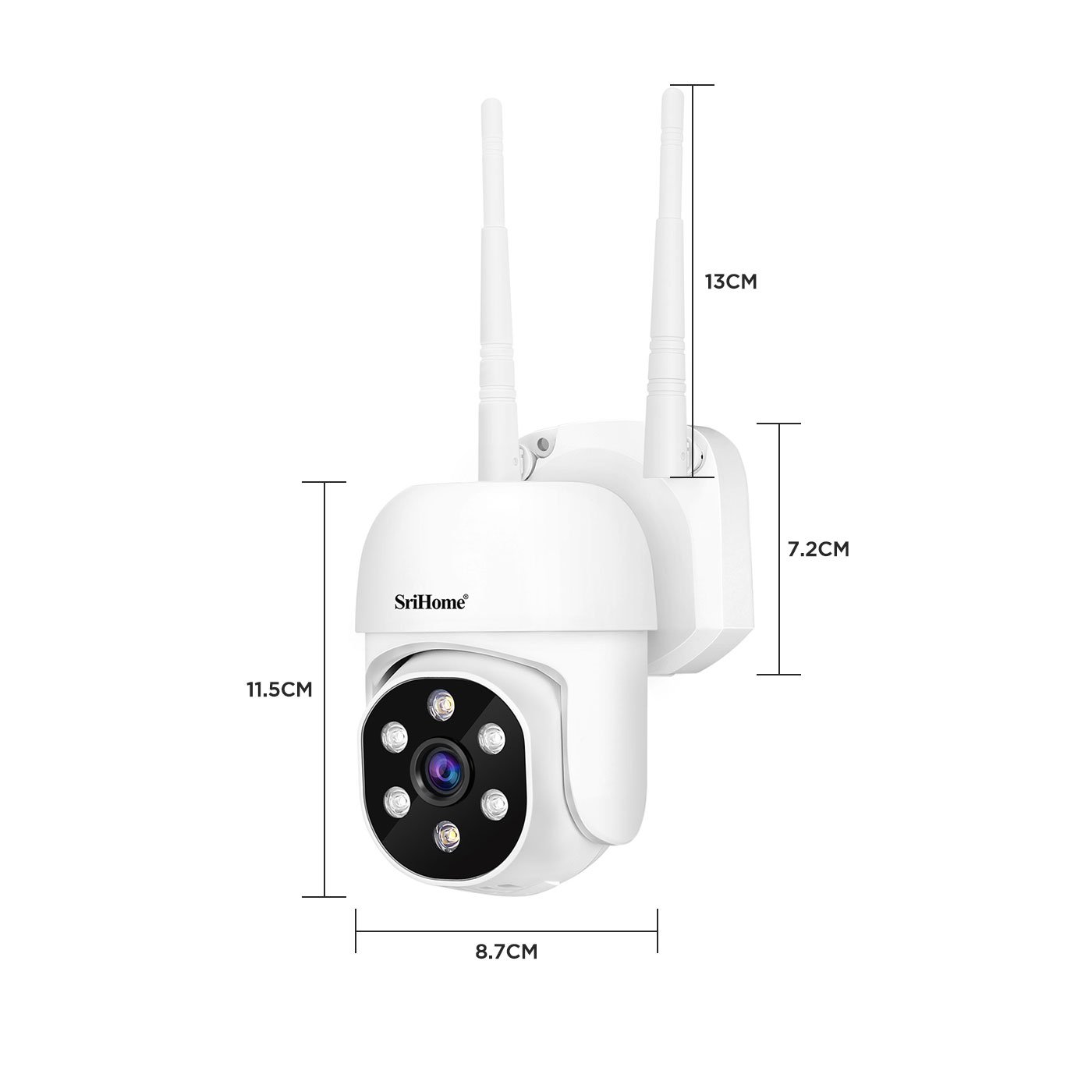 Srihome Hot Selling NVS009 +4*IPC030 Wifi NVR 10.1 Inch LCD Screen 1080P Wireless Security Surveillance CCTV System