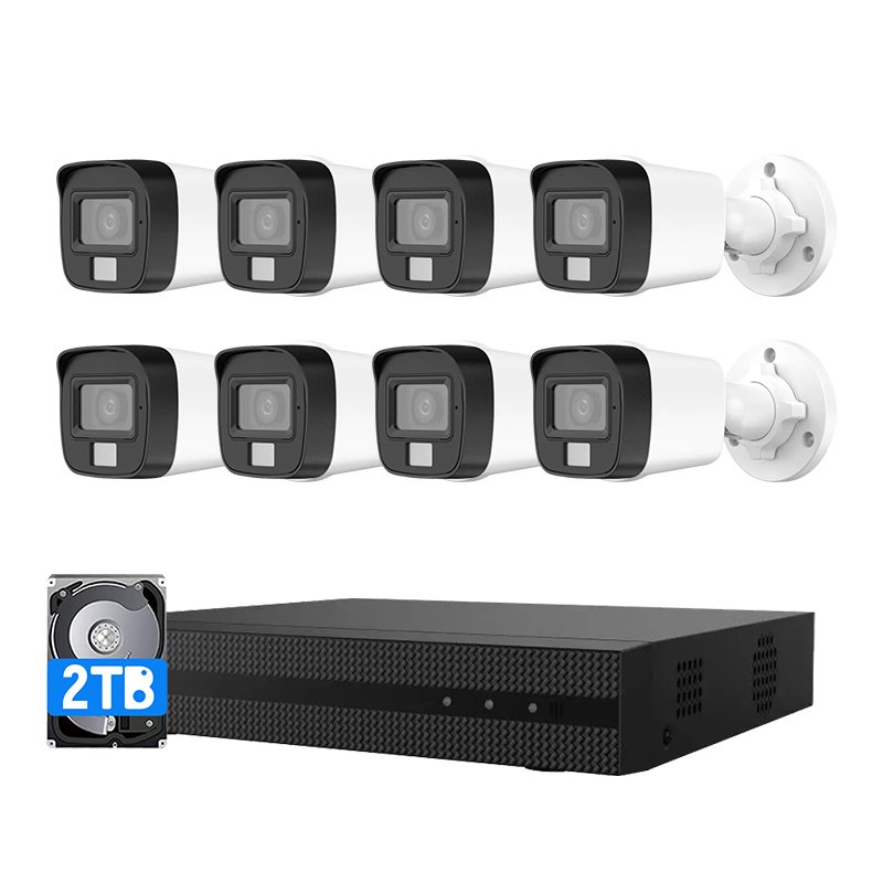 Best Home Security Camera Full HD Video 8CH 5MP Outdoor POE Video Surveillance Cctv Systems Full Set For HOUSE