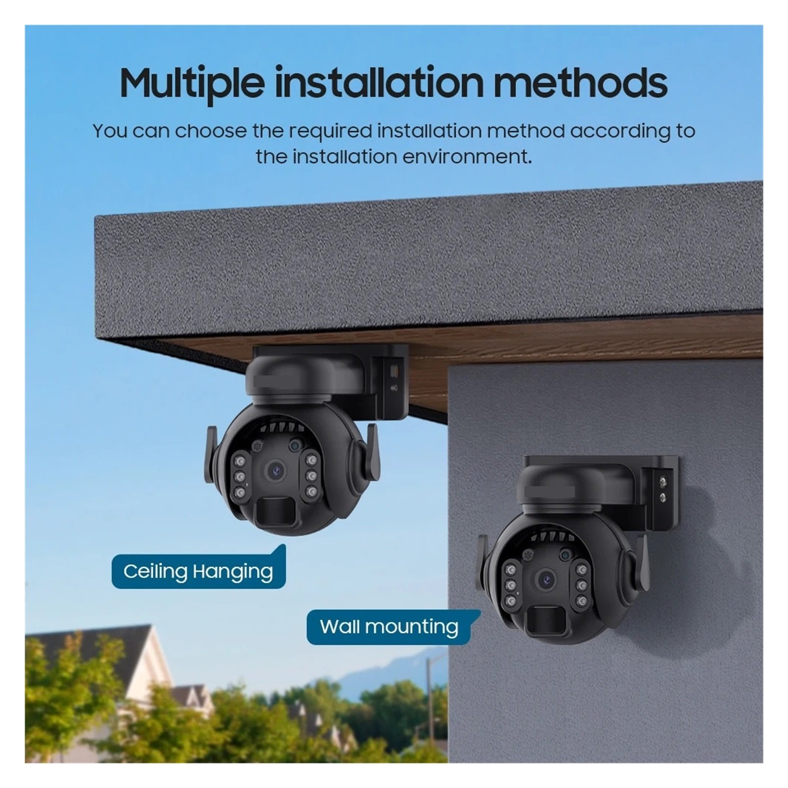 Senhuo WIFI Wireless PTZ 4G SIM Card 4MP Outdoor Solar Panel Two-way Audio Security Protection CCTV Camera