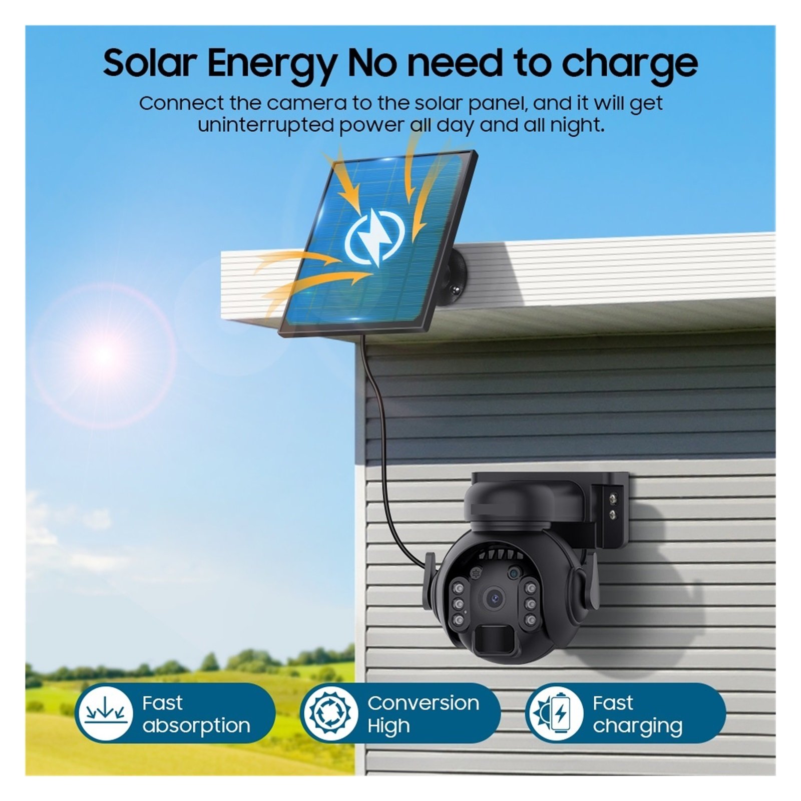 Senhuo WIFI Wireless PTZ 4G SIM Card 4MP Outdoor Solar Panel Two-way Audio Security Protection CCTV Camera