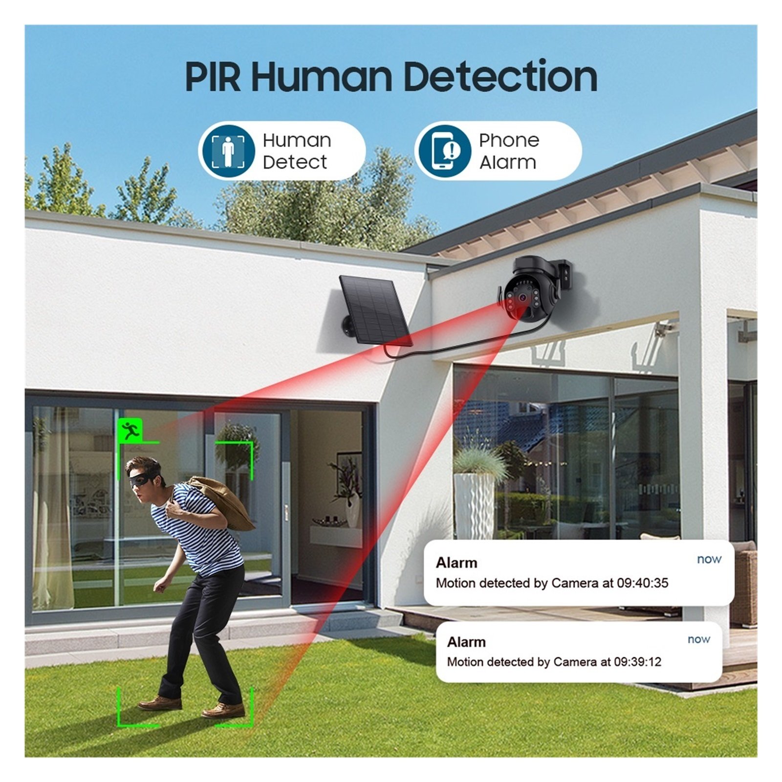 Senhuo WIFI Wireless PTZ 4G SIM Card 4MP Outdoor Solar Panel Two-way Audio Security Protection CCTV Camera