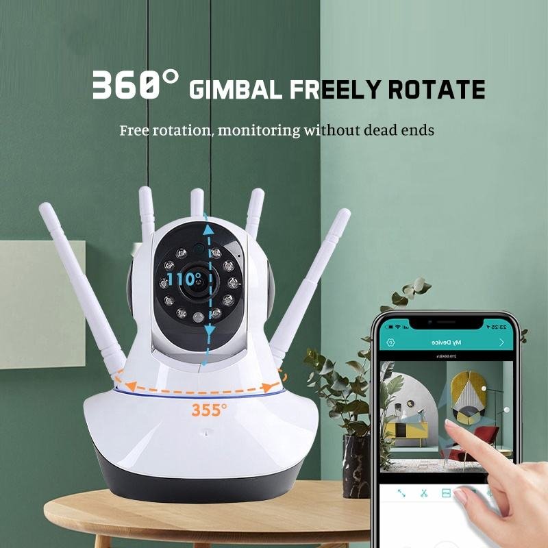 Hot Selling Smart HD Security Camera WiFi Dome IP Camera Wireless Home Surveillance System Two Way Audio Motion Detection Camera