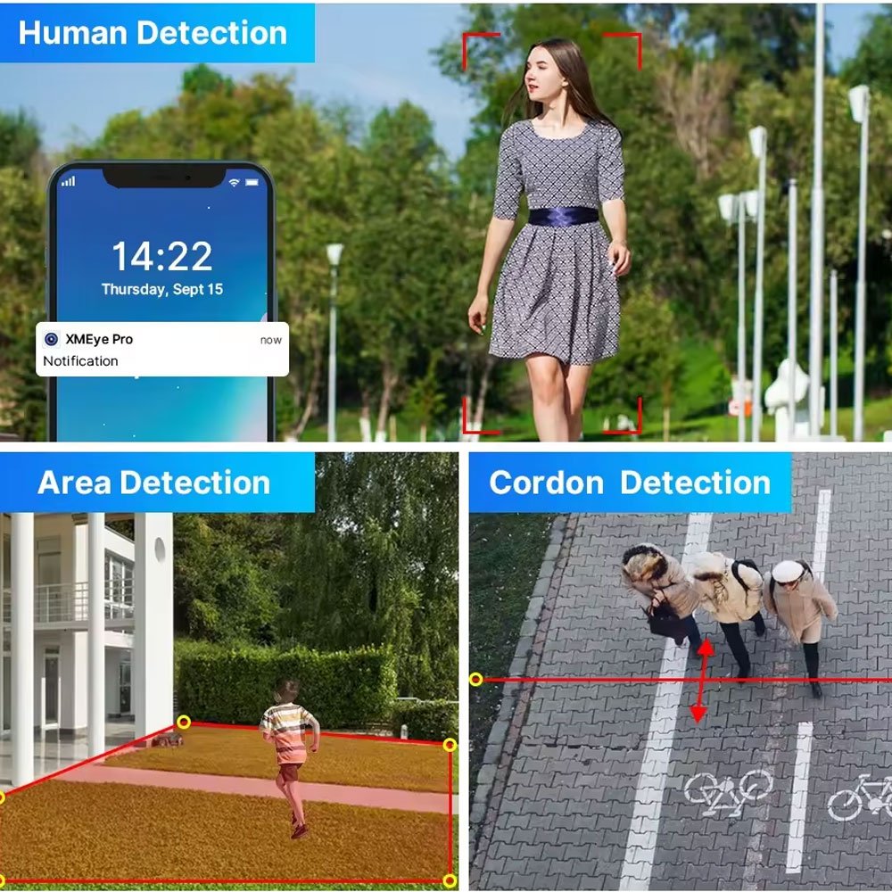 Scalable HD 8/5/4MP NVR Security System Kit 16/32/72CH Wide Angle Two-Way Audio Large Scale Night Vision Indoor Outdoor