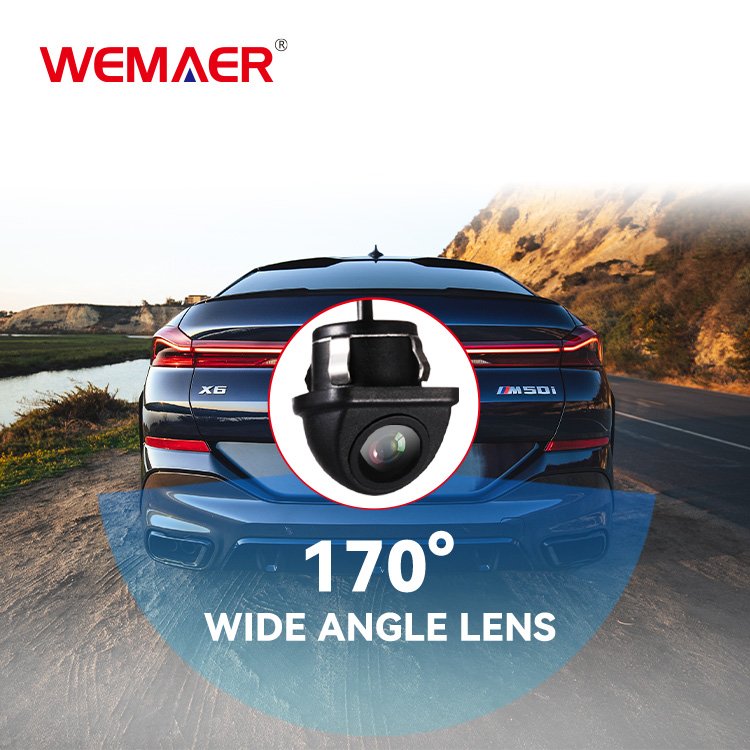 Wemaer OEM CVBS Rearview Car Camera CMOS Metal Waterproof Wide Angel HD Night Vision Mini Backup Camera For Nissan