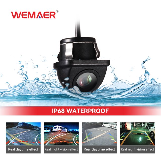Wemaer OEM CVBS Rearview Car Camera CMOS Metal Waterproof Wide Angel HD Night Vision Mini Backup Camera For Nissan