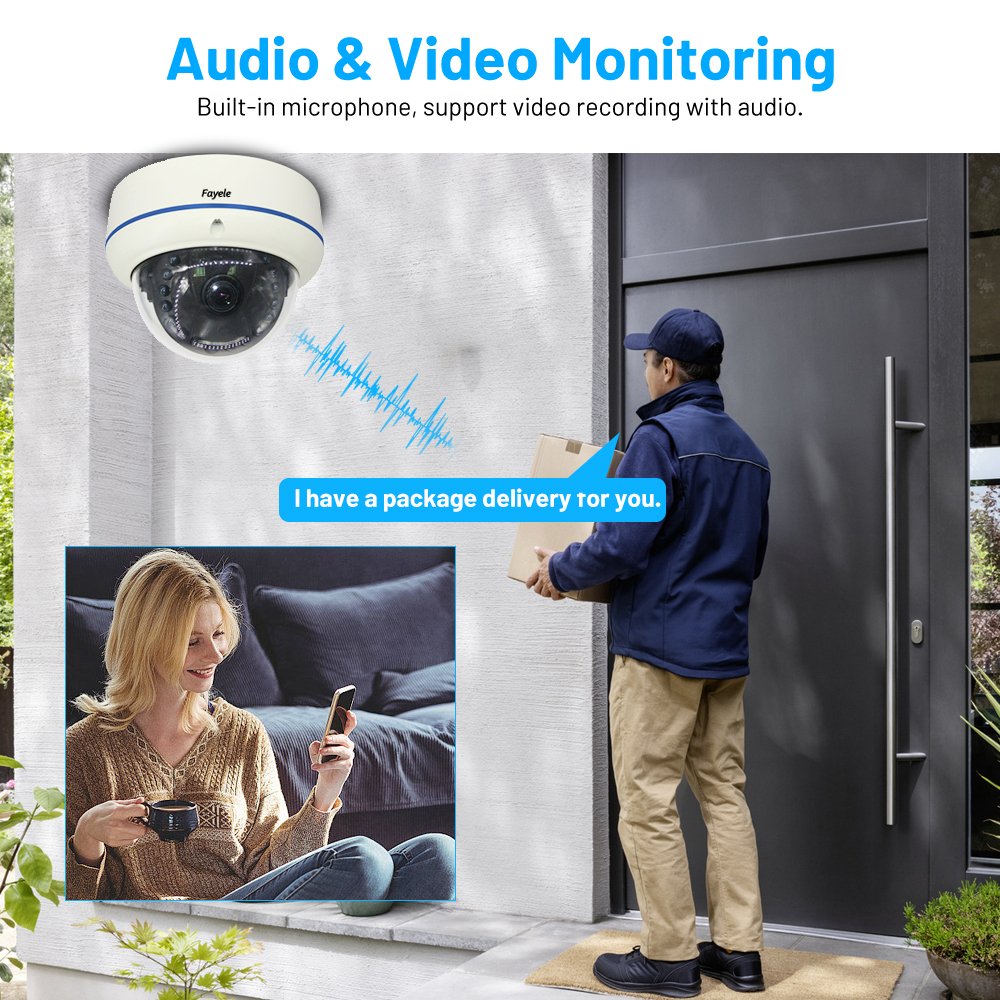 4K 8MP HD Security camera System 8 channels POE NVR IR Dome Camera Kit 24/7 Video Surveillance System Mobile Phone Control