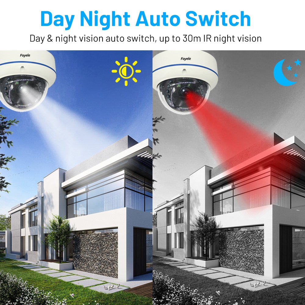 4K 8MP HD Security camera System 8 channels POE NVR IR Dome Camera Kit 24/7 Video Surveillance System Mobile Phone Control