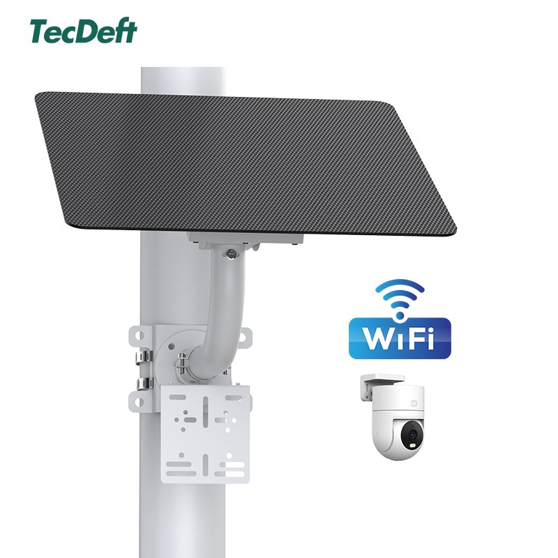 TecDeft Highway road Orchard farm Security Solar Surveillance Camera Photovoltaic Power Solar CCTV Monitor Energy System