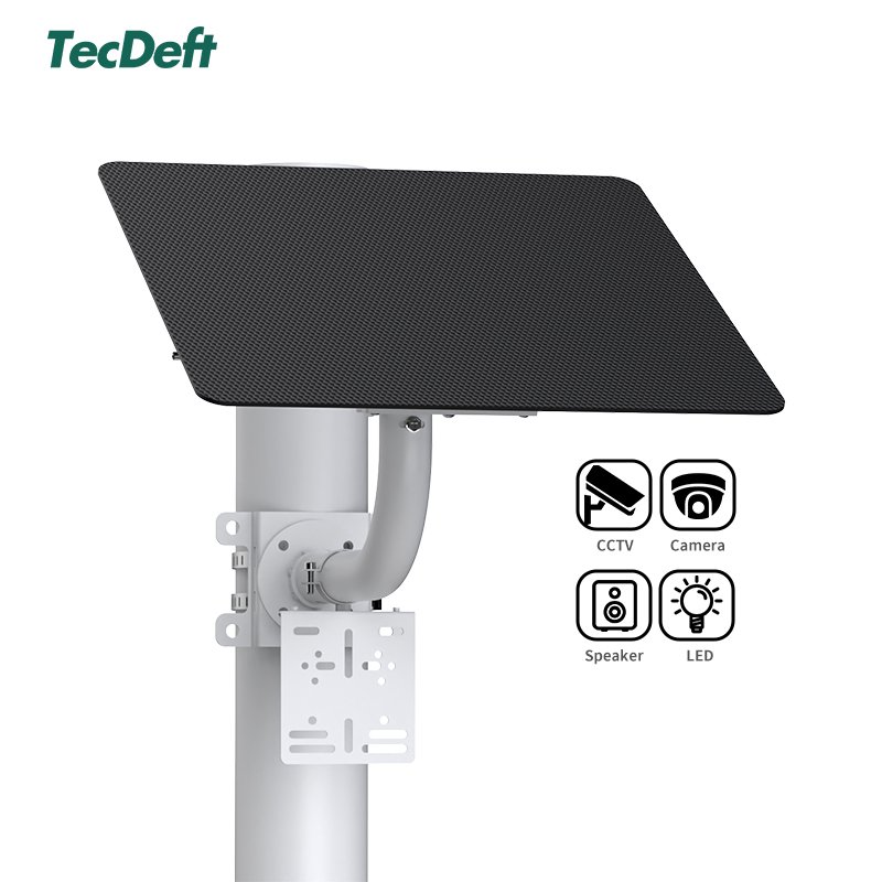 TecDeft Highway road Orchard farm Security Solar Surveillance Camera Photovoltaic Power Solar CCTV Monitor Energy System