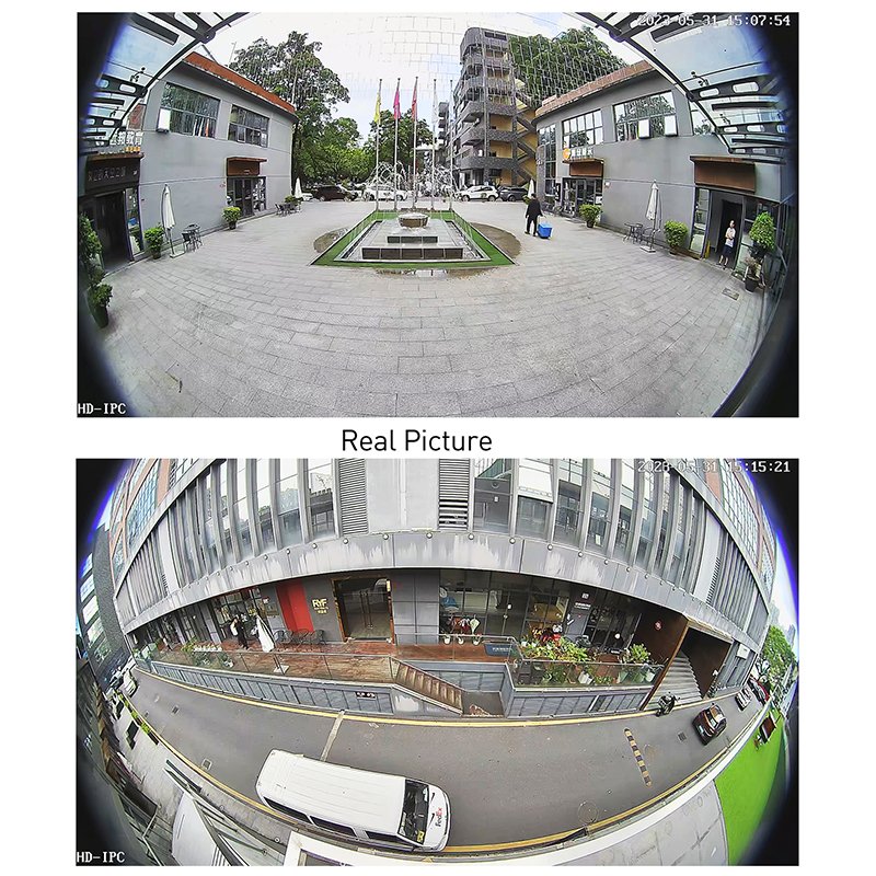 REVODATA 5MP Mini PoE IP Camera, SD TF card Indoor 1.7mm fisheye Security Camera Network CCTV Surveillance (I706-3-P-TS-SD)