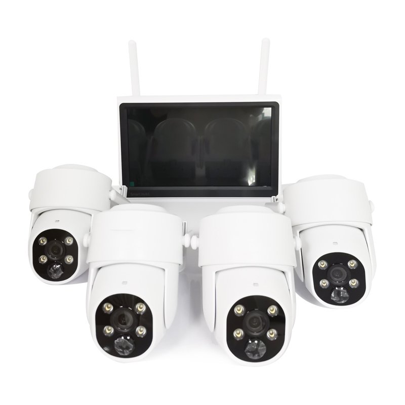 4k 4 channel 8k monitoring 8mp poe ip surveillance solar ai nvr home wireless security cctv camera system for farm business