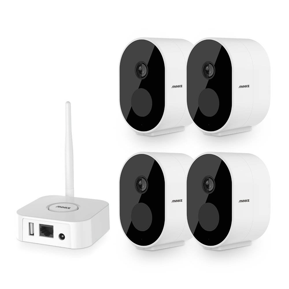 HOT Sales TUYA 1080P H.265 Wireless WiFi Battery Camera Kit Smart Home Human Detection CCTV System With Two-way Audio