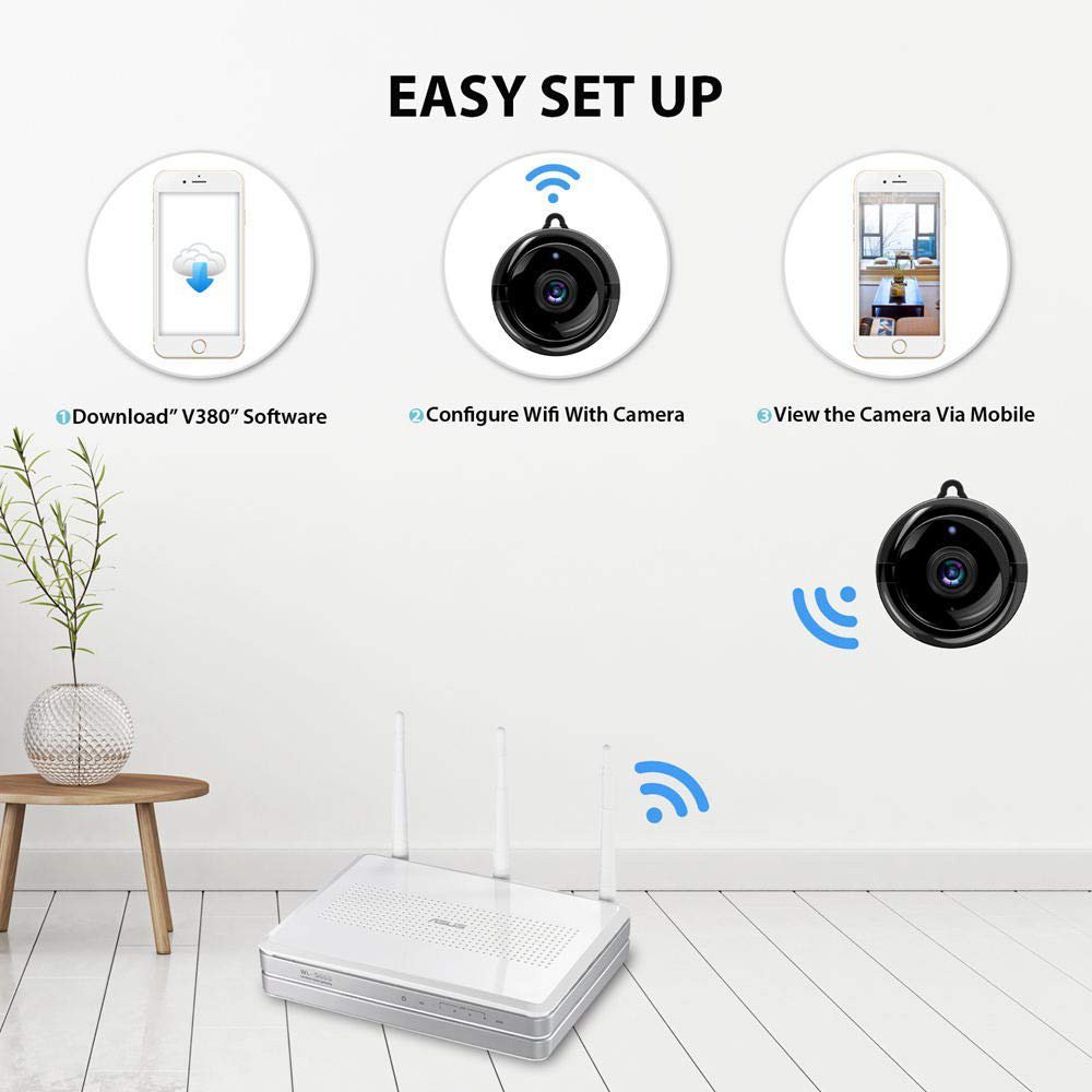 2022 Hot Sale V380 IP Mini Wifi Camera For Baby Smart Home Security Surveillance Wireless CCTV Camera With Infrared