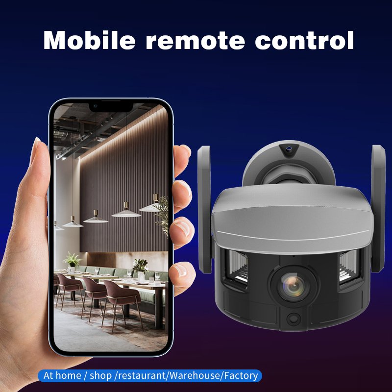 C 360 degree outdoor electronic PTZ Smart Wifi Camera full color security camera system outdoor waterproof ip 66 cctv camera