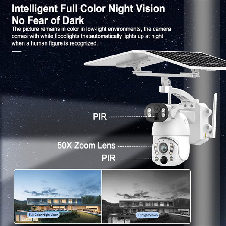 Rscamtom Corporate Security Advanced Surveillance 5K Camera 50X Zoom 4G Network High-Tech Surveillance