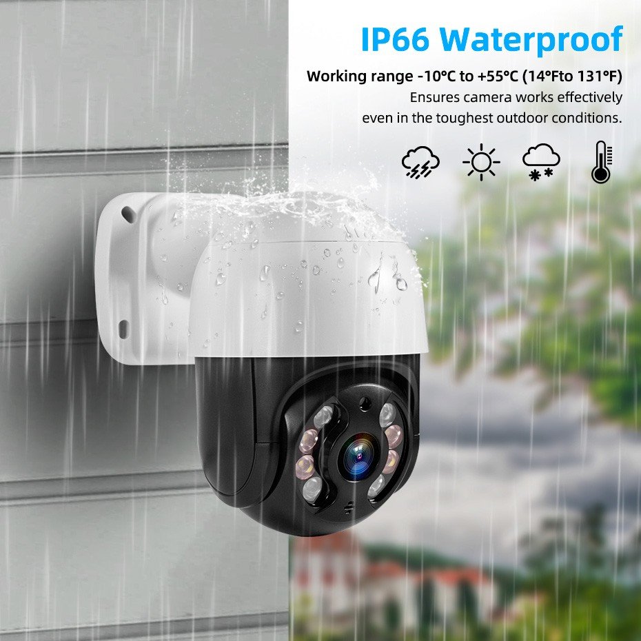 Security Camera System CCTV Kit 8 Channel PTZ IP Camera NVR System Network 4MP Outdoor Camera Surveillance System