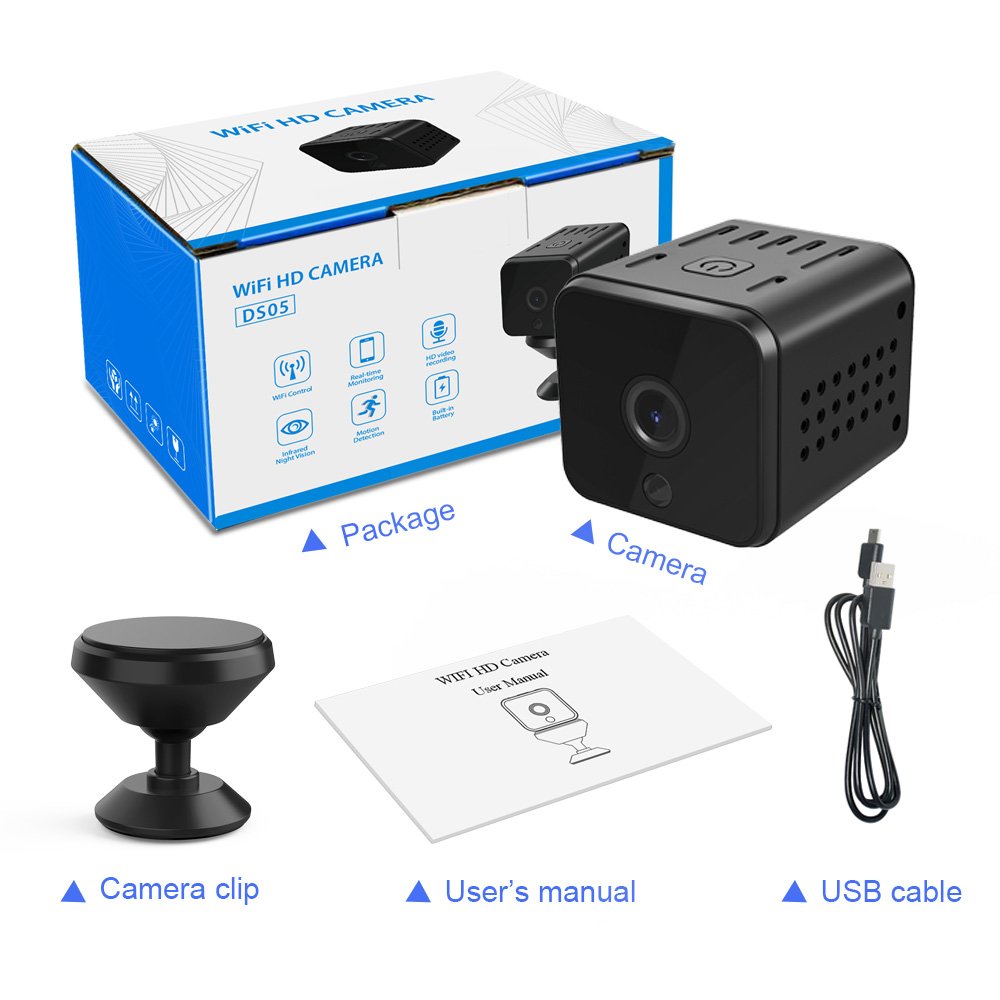 OEM infrared fill light 8MP CMOS Motion Detection network camera wifi home security cctv system wireless mini camera