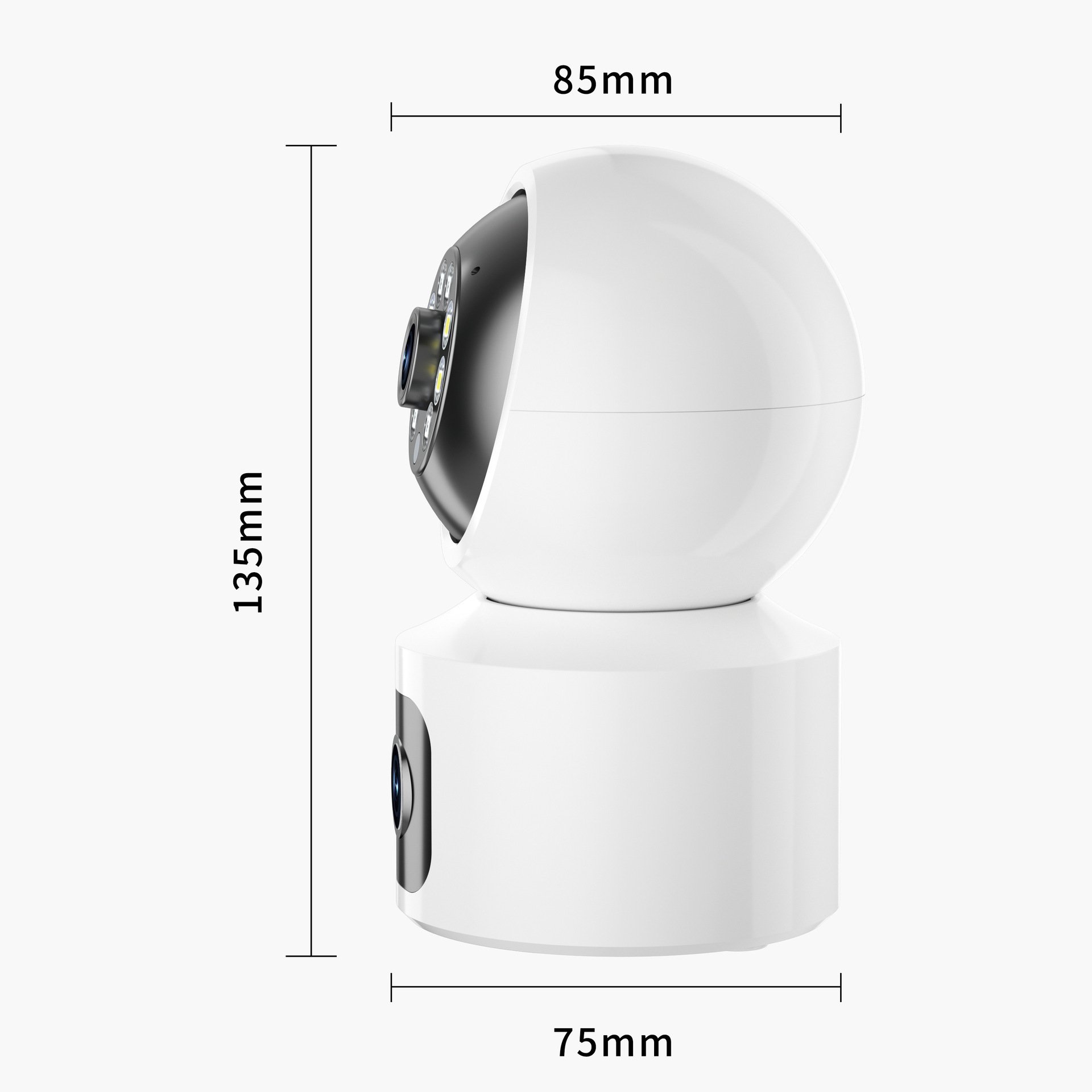 Mini Camera Hd 1080P Surveillance Security Ip Camera V380 Dual Lens Bulb Face Detection Wi-Fi Ip Camera