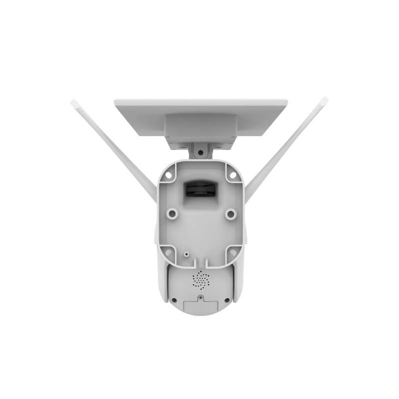 Solar Panel Wireless WiFi Connection Digital Zoom Human Detect PTZ IP Camera with Color Night Vision