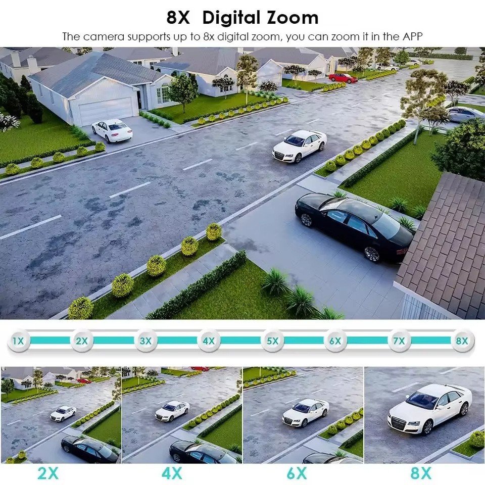 4MP Smart Home Network Camera Security Hd Wi-fi Cctv Ptz Night Vision DUAL LENS Smart 4mp Ip Full HD ICSEE ptz camera security