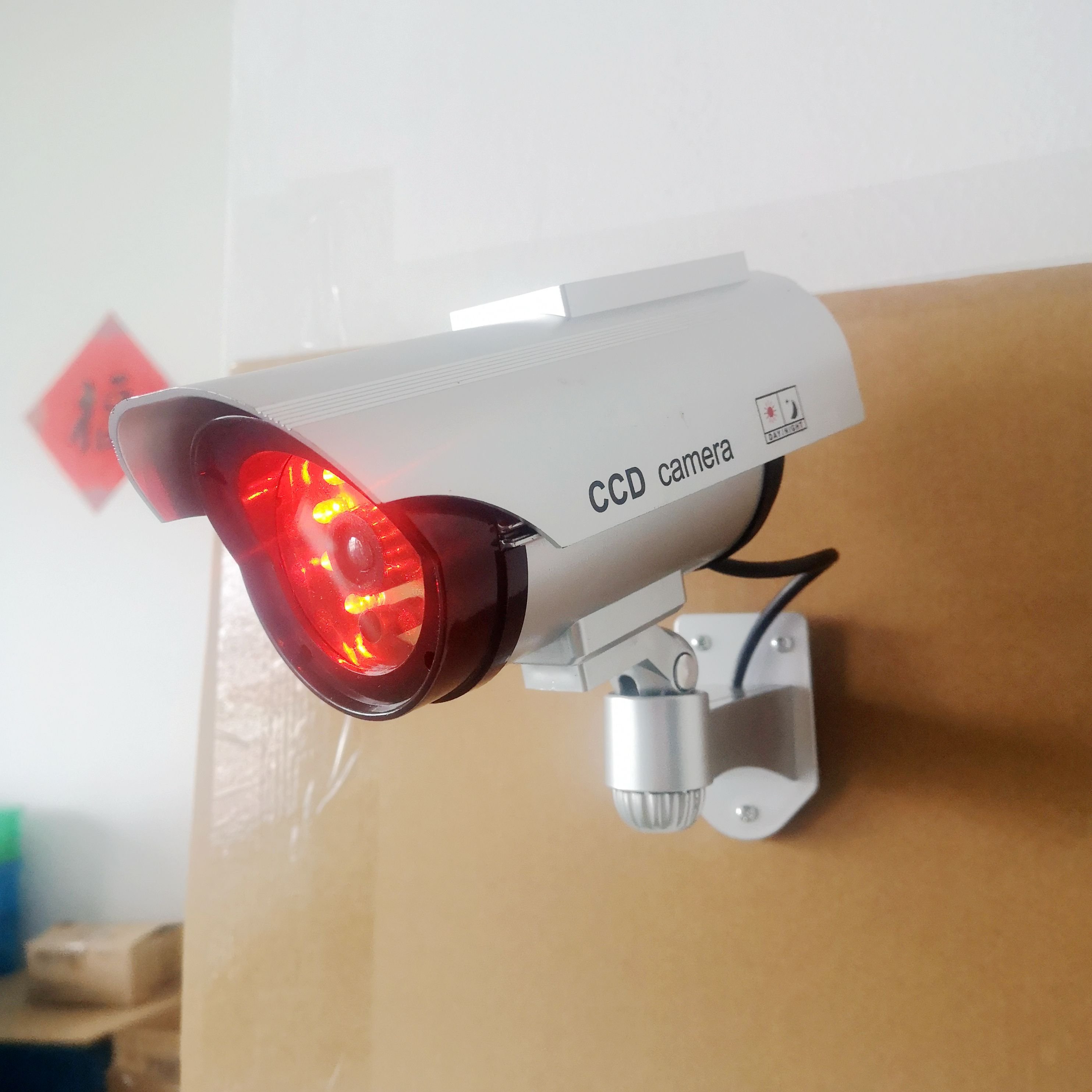 Solar Power Fake Dummy Security CCTV Camera Waterproof IR LED Surveillance Camera