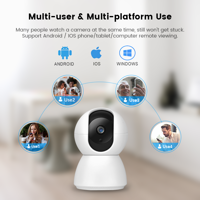Audube 1080p HD wifi Smart Home Camera Night Vision Baby Monitor Security Indoor PTZ Camera