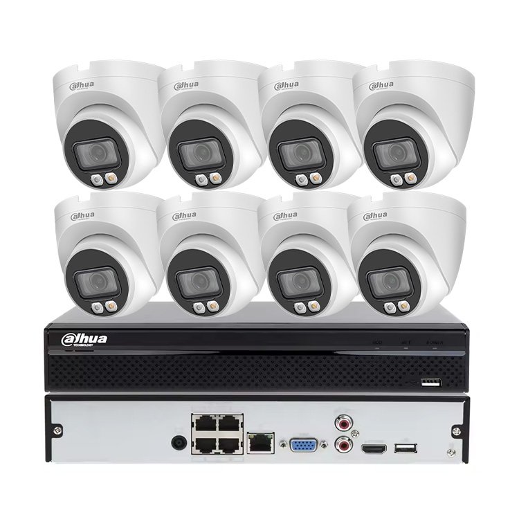 IPC-HDW2849T-S-IL Dahua Water proof IP67 Poe 8megapixels full color indoor outdoor Eyeball ip poe cctv home security Camera