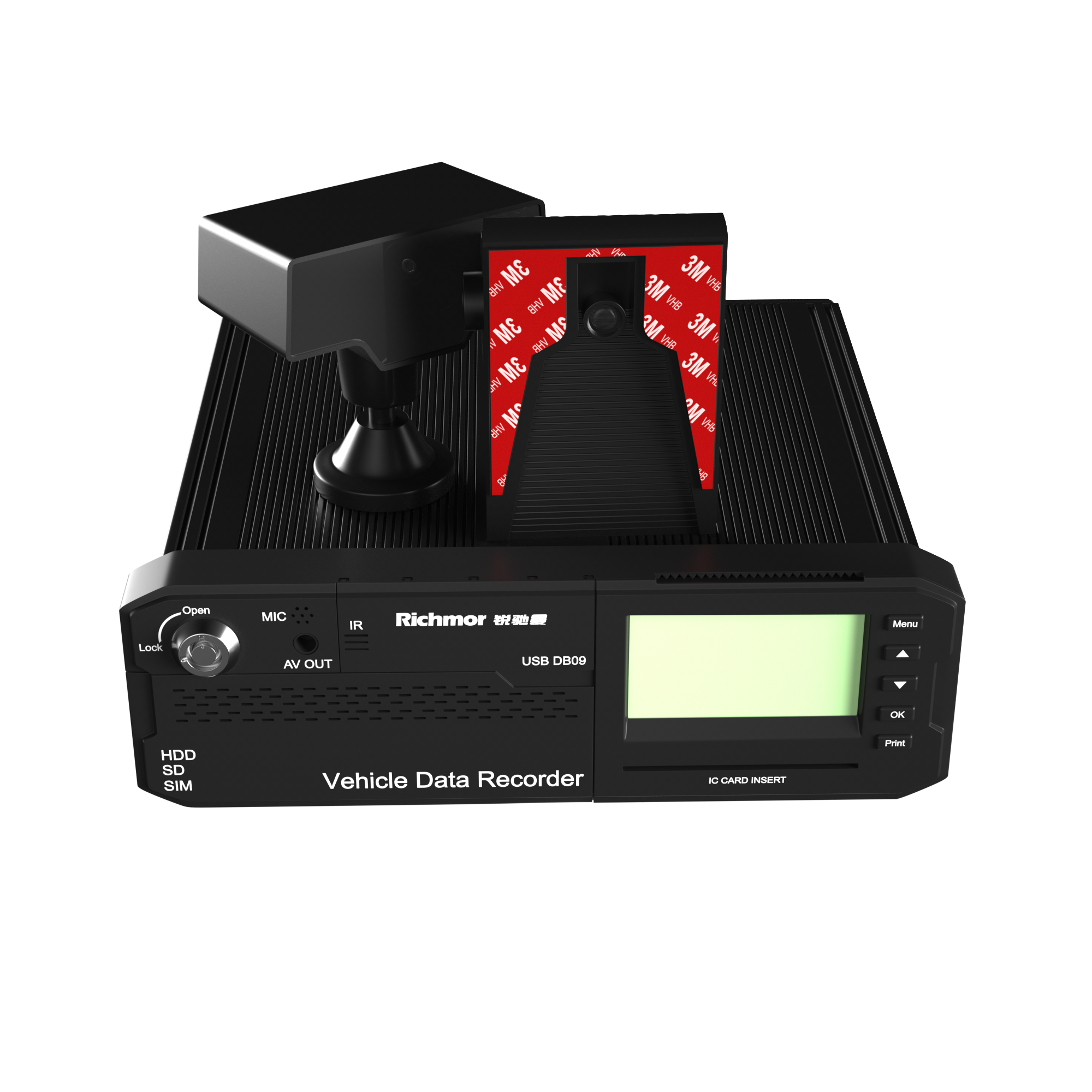 Richmor Bus CCTV Camera System 1080P AHD H.265 8 Channel Mobile DVR 3G 4G Sim Card GPS WIFI optional 4ch MDVR for Bus