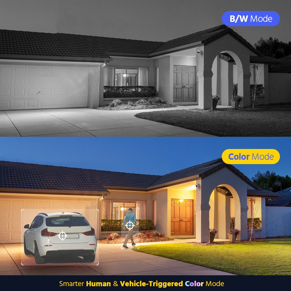 ANNKE 3K 8ch CCTV Security Camera System with 8pcs Audio, Night Vision, and Motion Detection DVR CCTV Turret Camera