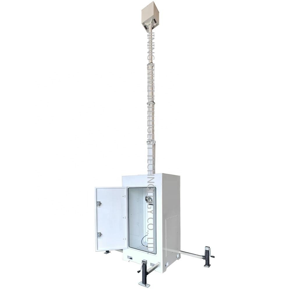 Mobile security camera tower solar cctv tower off-grid solar unit with 4*435W solar panels
