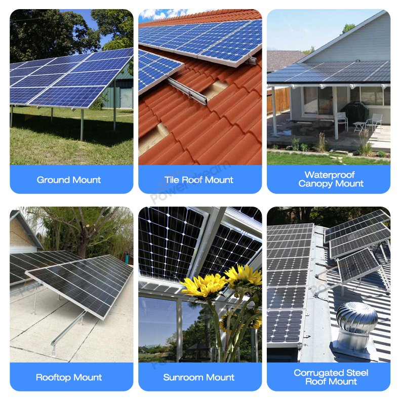 Power Dream 10000w Solar Panel Kit Power Generator 5KW off Grid 10kw Home Solar Energy Systems