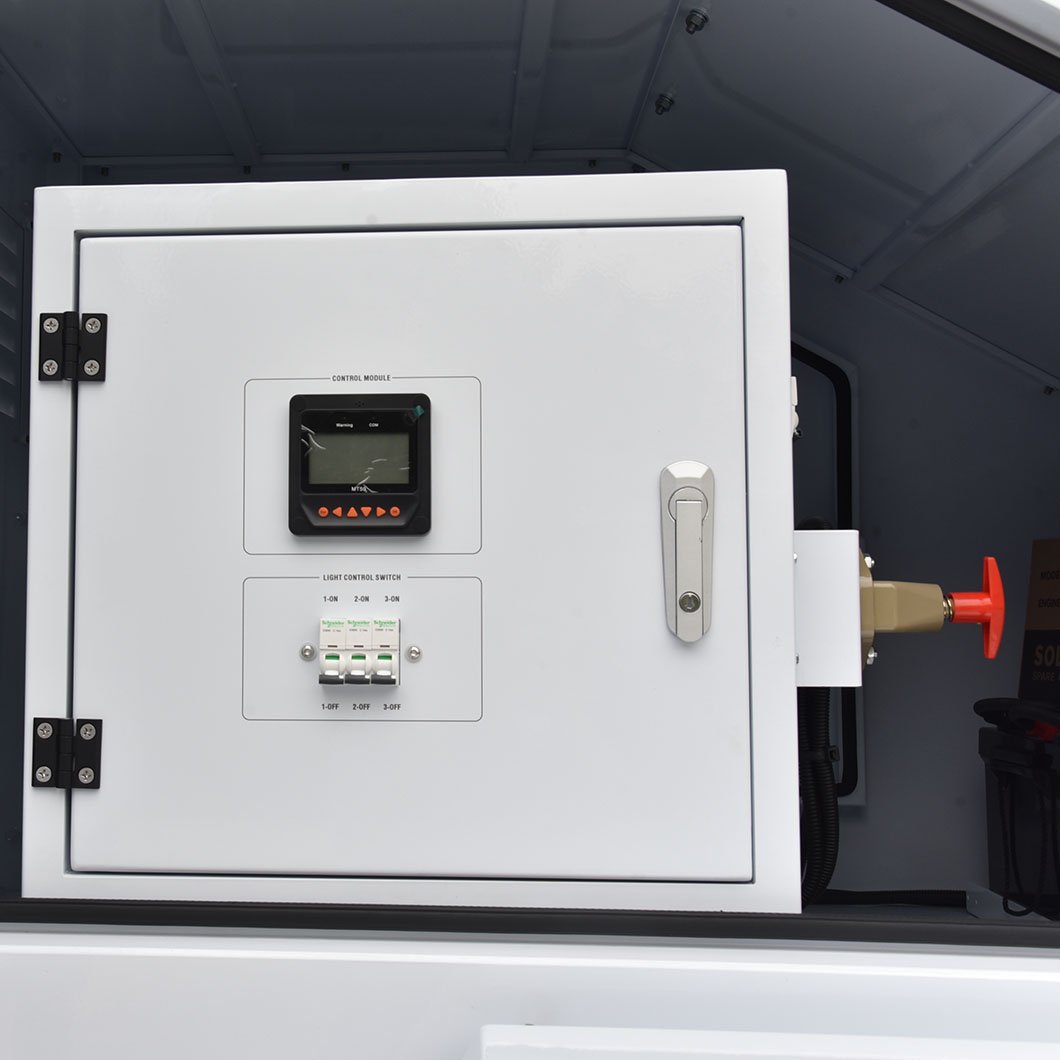 Solar Security Trailers Mobile Camera Trailer for Hotel Park Job Site