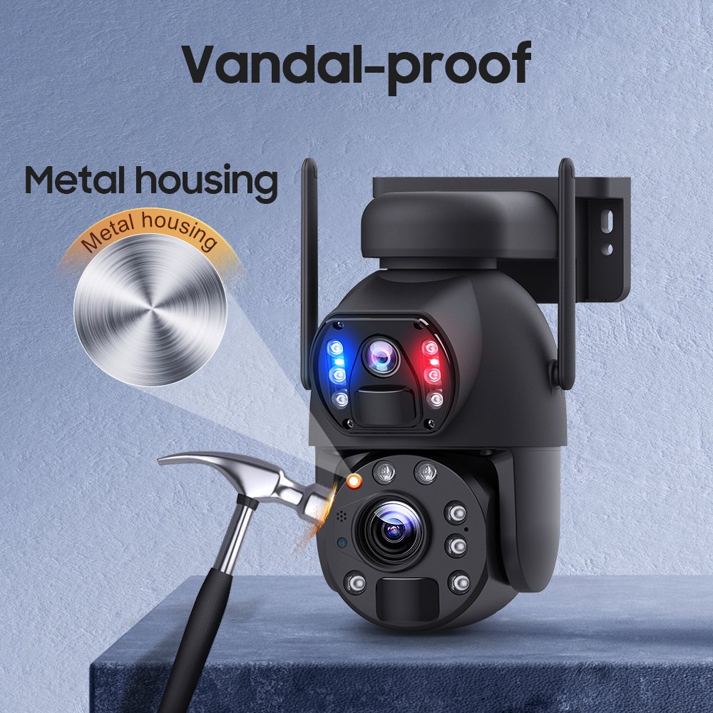 Wistino 6MP 20X Zoom ultra high definition outdoor waterproof auto tracking solar 4g wireless sim cctv camera