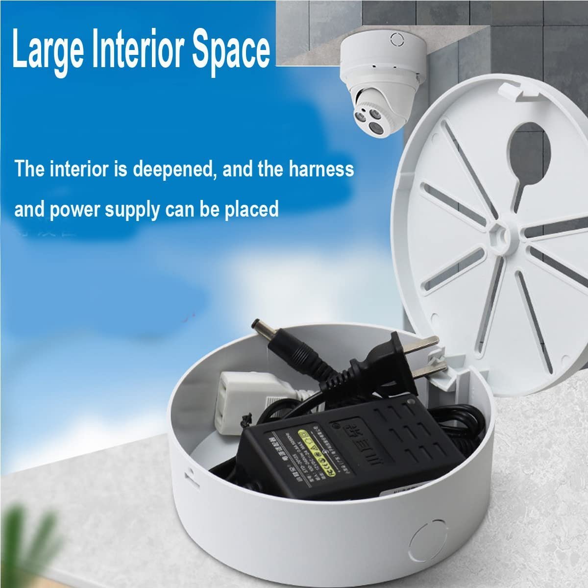 High Quality Aluminum Alloy CCTV Camera Bracket Junction Box Metal CCTV Camera Accessories Base Box