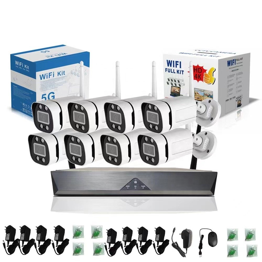 HD Full Color WiFi Camera Internet CCTV Camera DVR Video Recorder Monitoring Kit featuring Eufy Security Camera