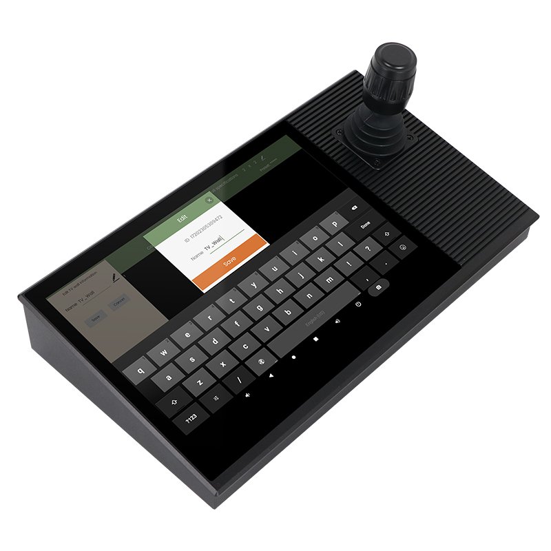 YC-PTZ10 Touch screen PTZ controller joystick church broadcast multi camera live streaming 4k video conference camera controller