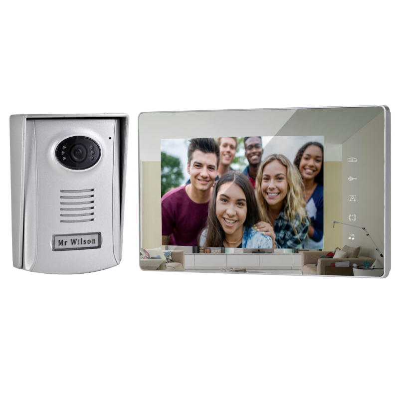 2 Wires Mirror Access Control Villa Entry Phone outdoor unit and Outdoor Unit Weatherproof doorbell Video Door Phone For Home