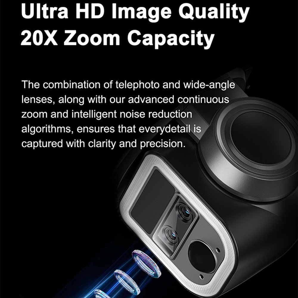 20x Zoom Camera Surveillance Outdoor Security Camera System House Alarm 4g Solar Security Camera With Ptz And Two-Way Audio
