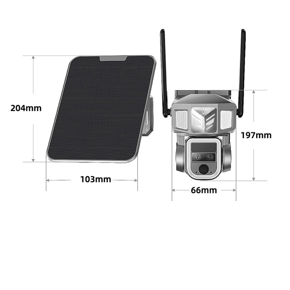 20x Zoom Camera Surveillance Outdoor Security Camera System House Alarm 4g Solar Security Camera With Ptz And Two-Way Audio