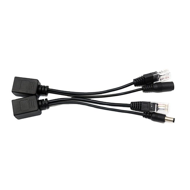 2024 New indoor Ethernet devices Passive 5V PoE splitter & PoE injector