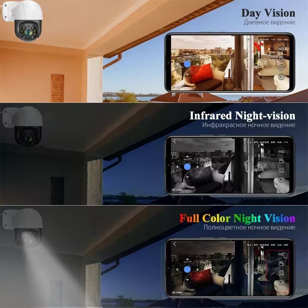 8MP 8 channel Video Surveillance Security Cameras 4K Outdoor Human Auto motion tracking PTZ Cameras and POE NVR Kit system