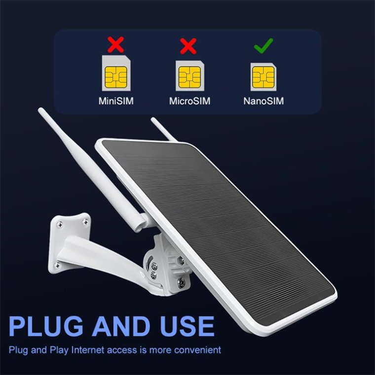 Rscamtom Solar WiFi System for Solar Powered Remote Monitoring Outdoor Waterproof Battery Wireless 4G Router