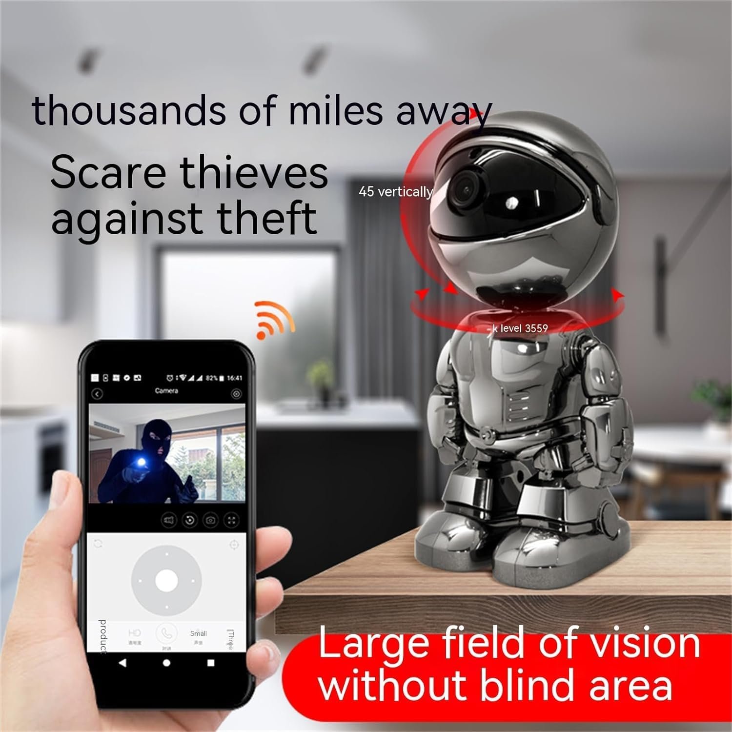 Audube AI Camera patented design Indoor Wifi Robot Camera smart home security with factory price