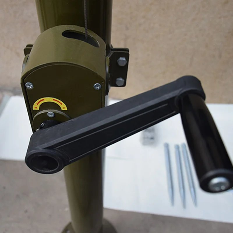 Low Price 3m hand crank up mechanical system aluminum extendable mast