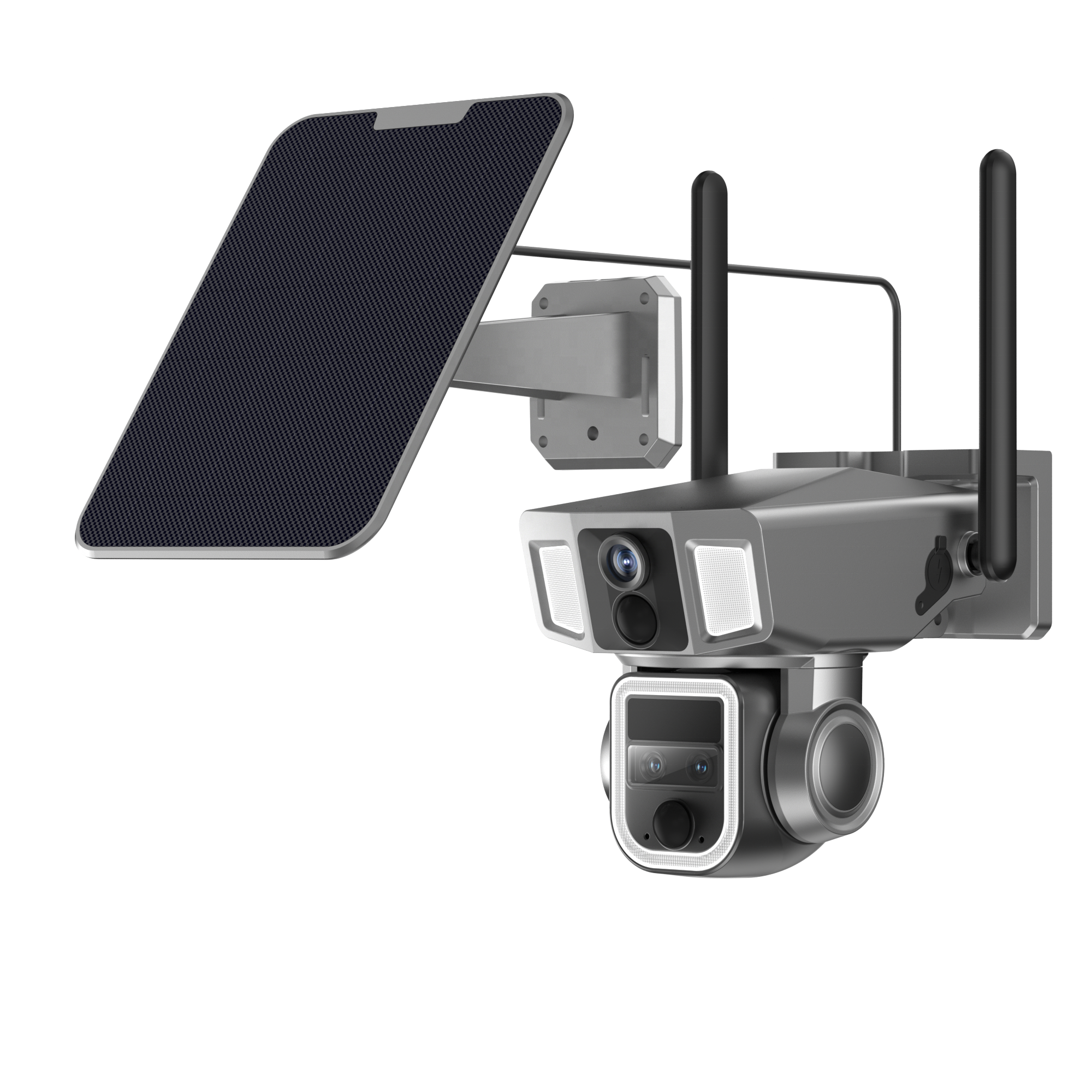 Jortan hot sell new solar 10X 20x ZOOM 4K 4G 12MP Surveillance Camera With Solar Panel Dual Lens OUTDOOR wifi camera